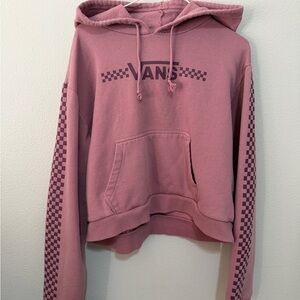 Vans Mauve Checkered Hoodie for Women